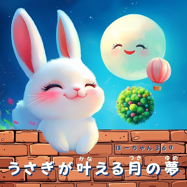 ゆめかわ白うさぎ☆お月様 Amazon.co.jp: うさぎが叶える月の夢: うさぎの耳が紡ぐ友情の物語 5歳